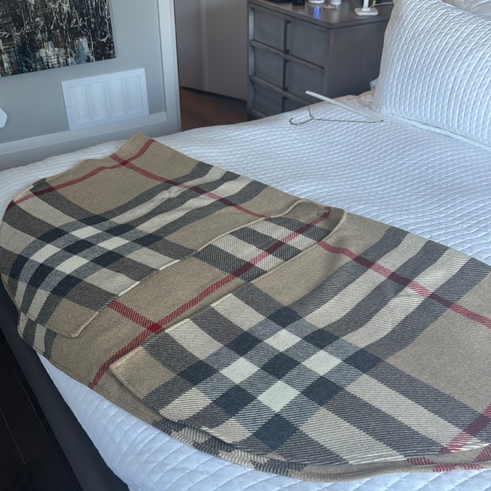 Burberry Tan and Black cape